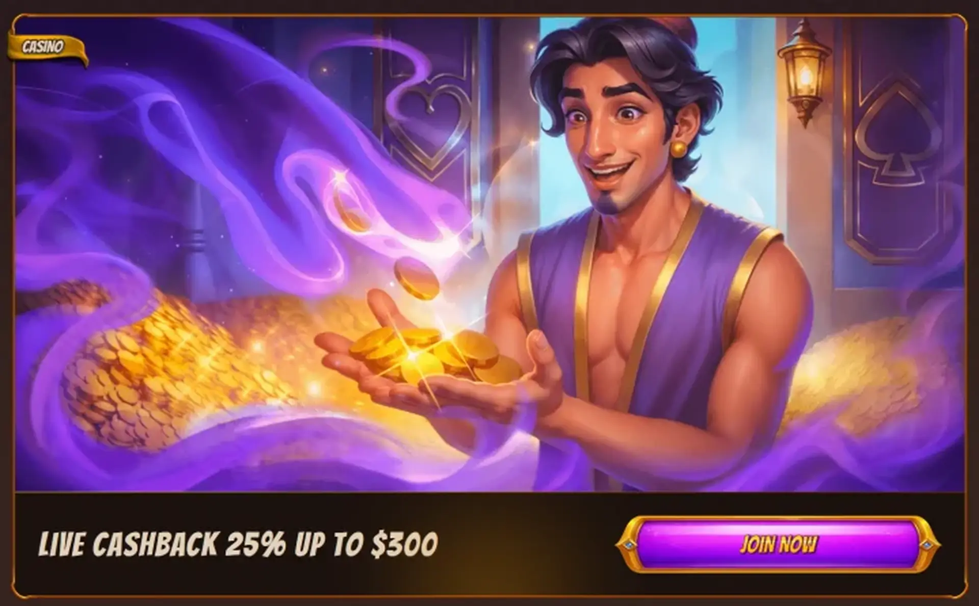 AbuKing live-casino cashback promotie tot 25 procent