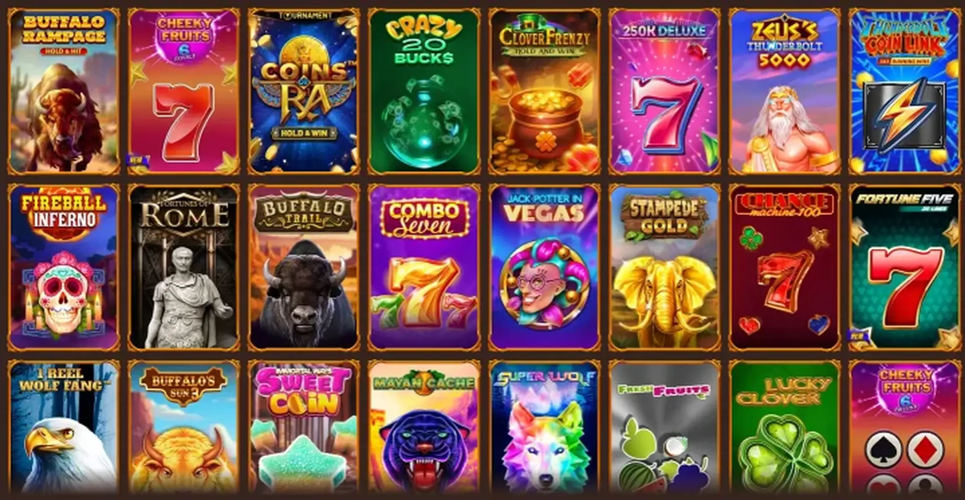 Jackpotspellen in de AbuKing Casino lobby