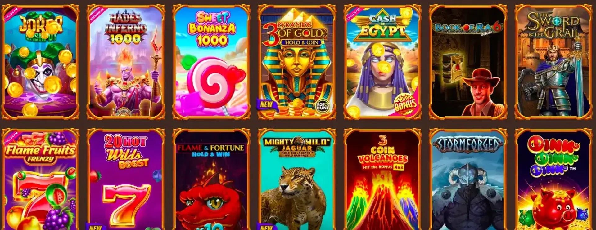Volledige selectie slots bij AbuKing Casino